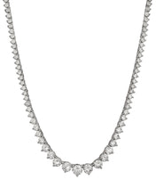 Graduating Tennis Necklace ~ White Gold