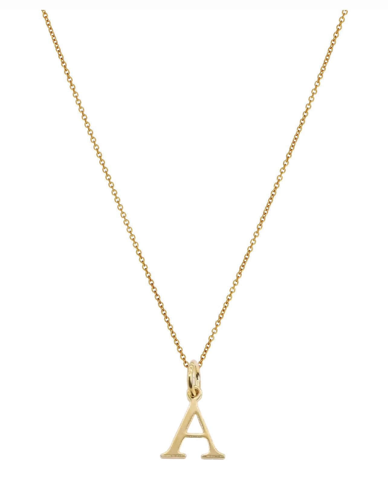 New! Mini Gold Letter Necklace A-Z