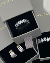 Large Oval Eternity Ring ~ White Gold