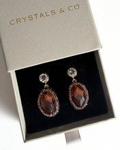 Sample Sale - Mocha Cabochon Earrings