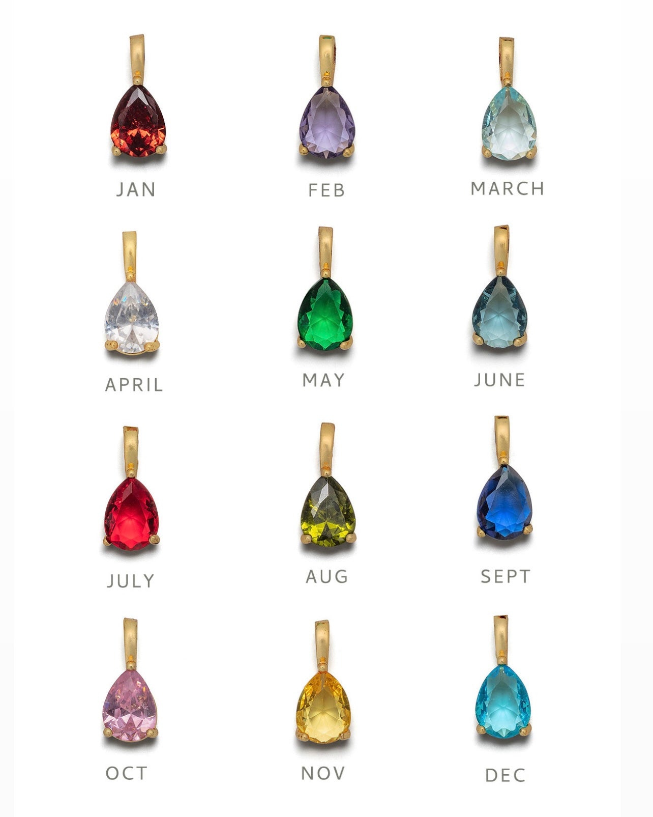 New! Birthstone Necklace