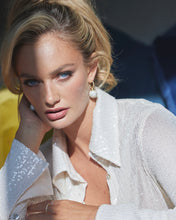 Gold Twist Ball Earrings