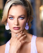 Lilac Double Drop Earrings