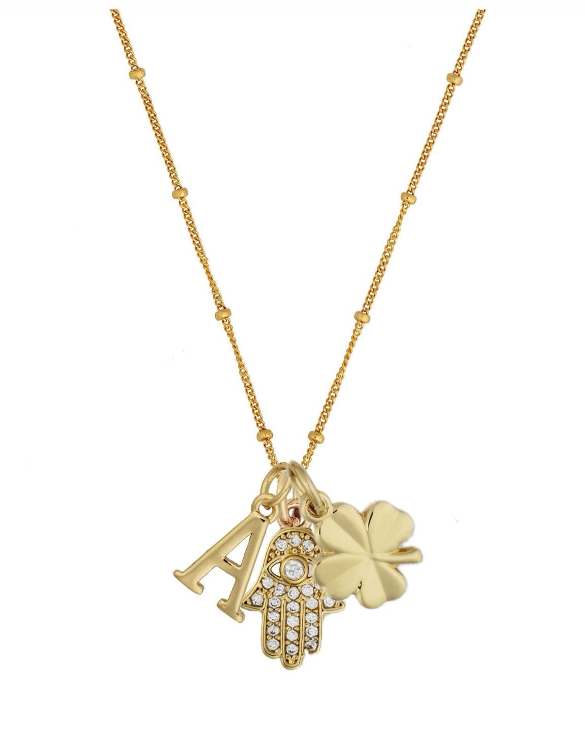 Lisa Charm Necklace On Bead chain