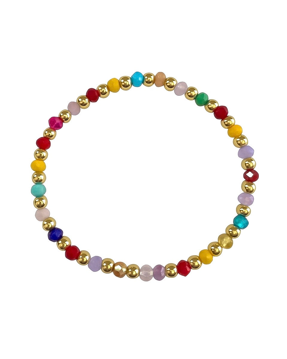 Multi-coloured Bead Bracelet