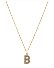 New! Mini Crystal Letter Necklace