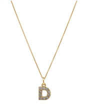 New! Mini Crystal Letter Necklace