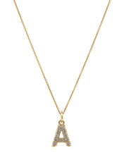 New! Mini Crystal Letter Necklace