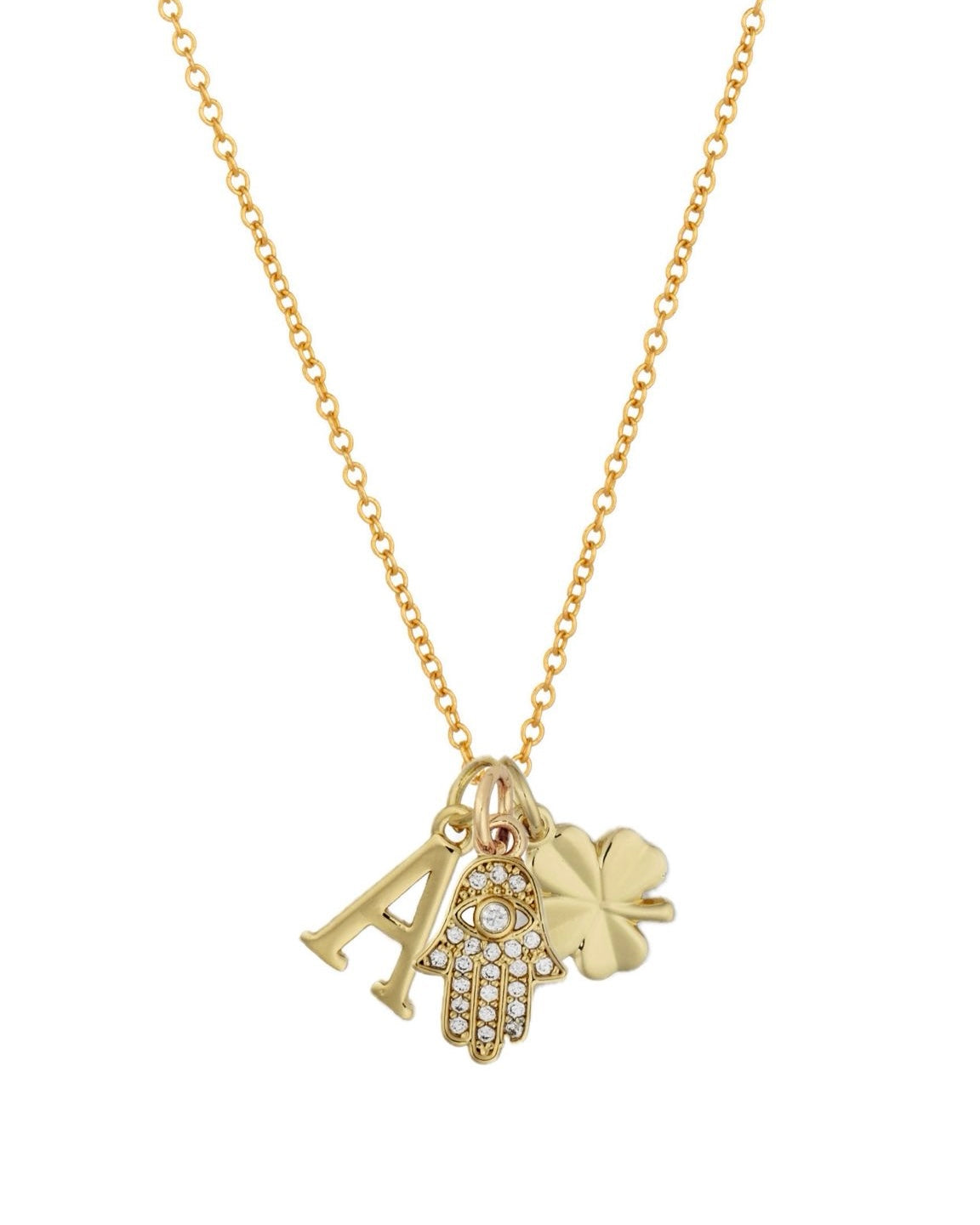 Lisa Charm Necklace on Plain Chain
