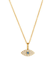 Aqua Evil Eye necklace