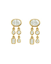 New! BR Double Row Drop Earrings