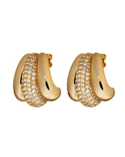 Muse Earrings In Gold & Crystal