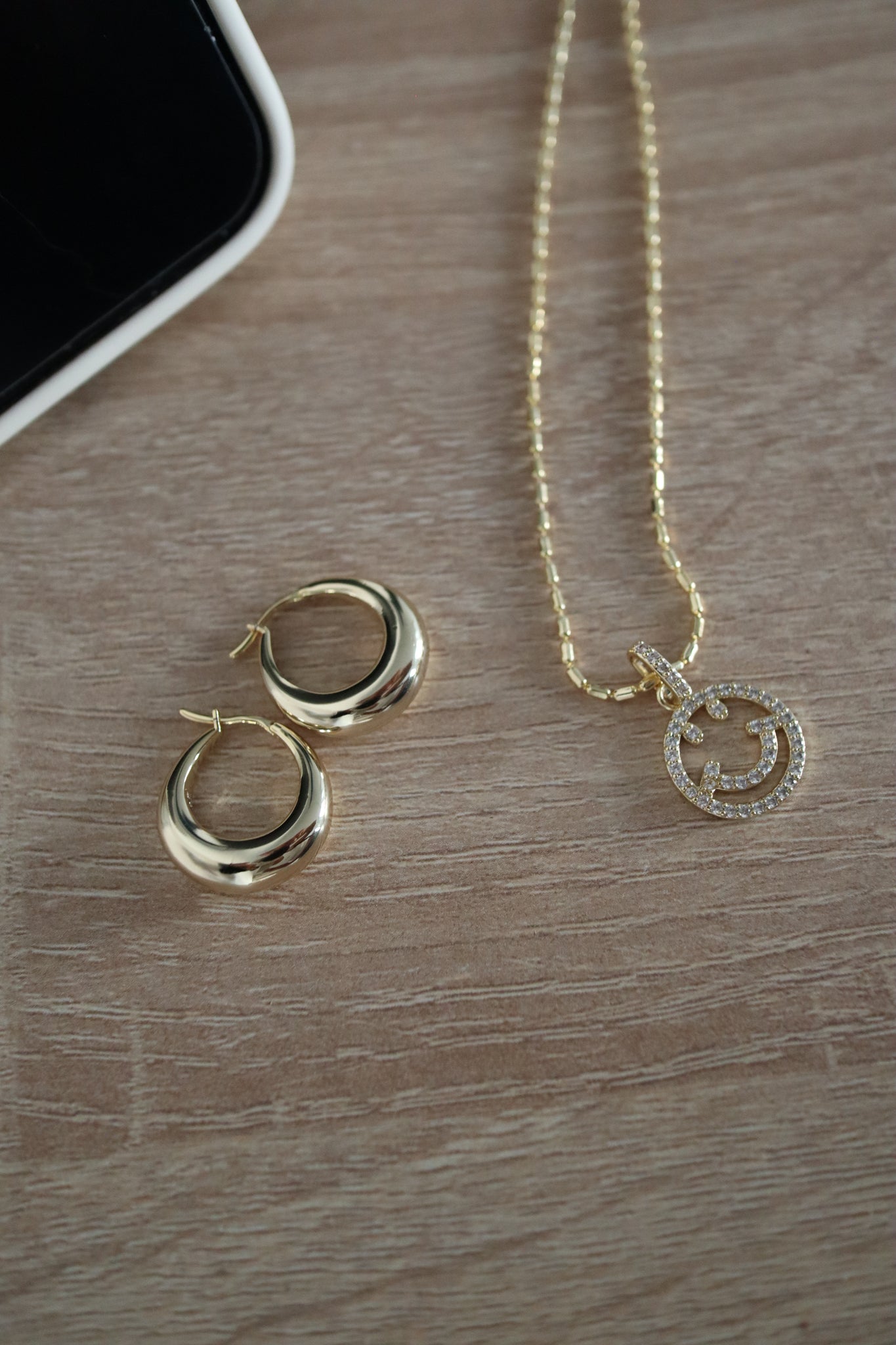 Small Gold Graduating Hoops