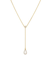 Pearl Lariat Layering Necklace