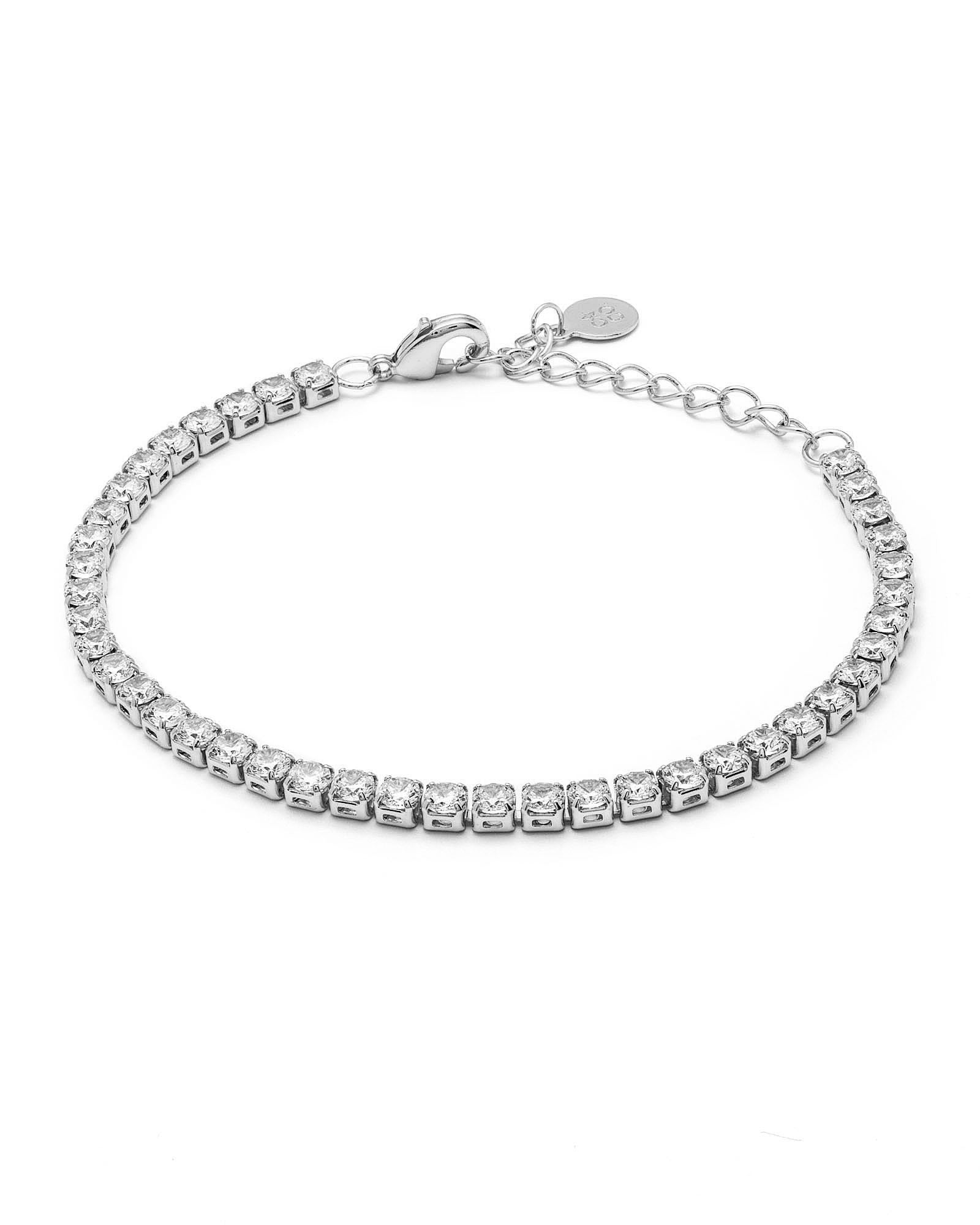 New! White gold Tennis Bracelet