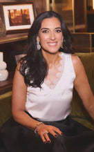 White Diamond Double Drop Earrings