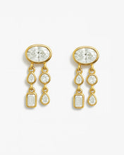 New! BR Double Row Drop Earrings