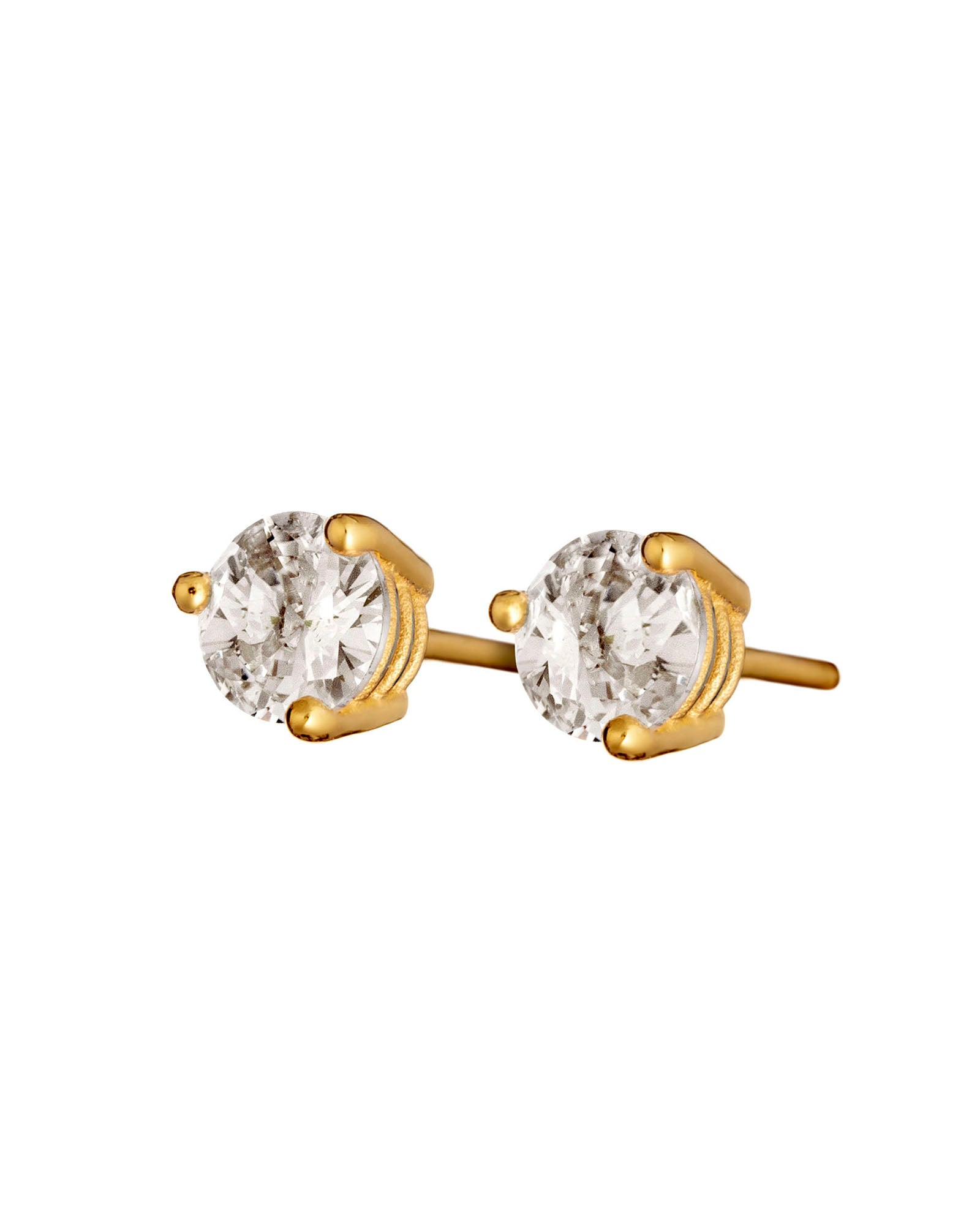 Sale! Crystal Solitaire Studs 5mm