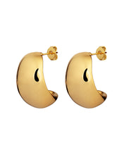 Medium Gold Bubble Dome Earrings