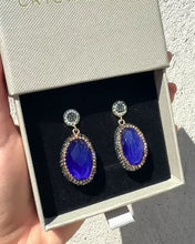 Sample Sale - Sapphire Cabochon Earrings
