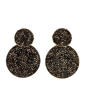 Black Diamond Double Drop Earrings