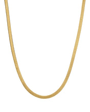 Fine Gold Herringbone Necklace