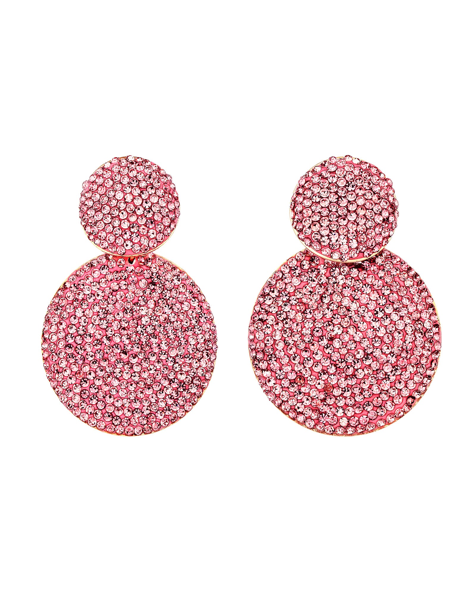 Baby Pink Double Drop Earrings