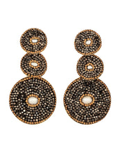 Preorder - Black Diamond Three Drop Earrings