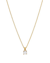 Solitaire Necklace in Yellow Gold