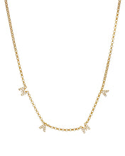 Mama Crystal Necklace Gold