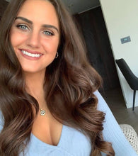 Crystal Initial Disc Necklace