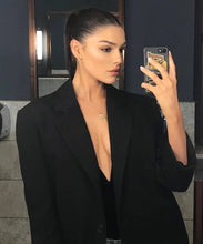 Crystal Initial Disc Necklace