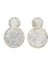 Pre order - Clear Crystal Double Drop Earrings