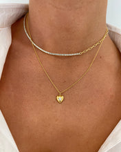 Star Set Heart Necklace