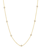 Long Station Crystal Necklace