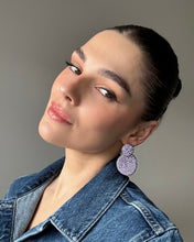 Lilac Double Drop Earrings