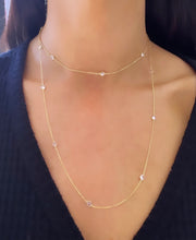 Long Station Crystal Necklace