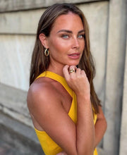 Large Gold Weave Hoops