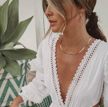 Fine Gold Herringbone Necklace